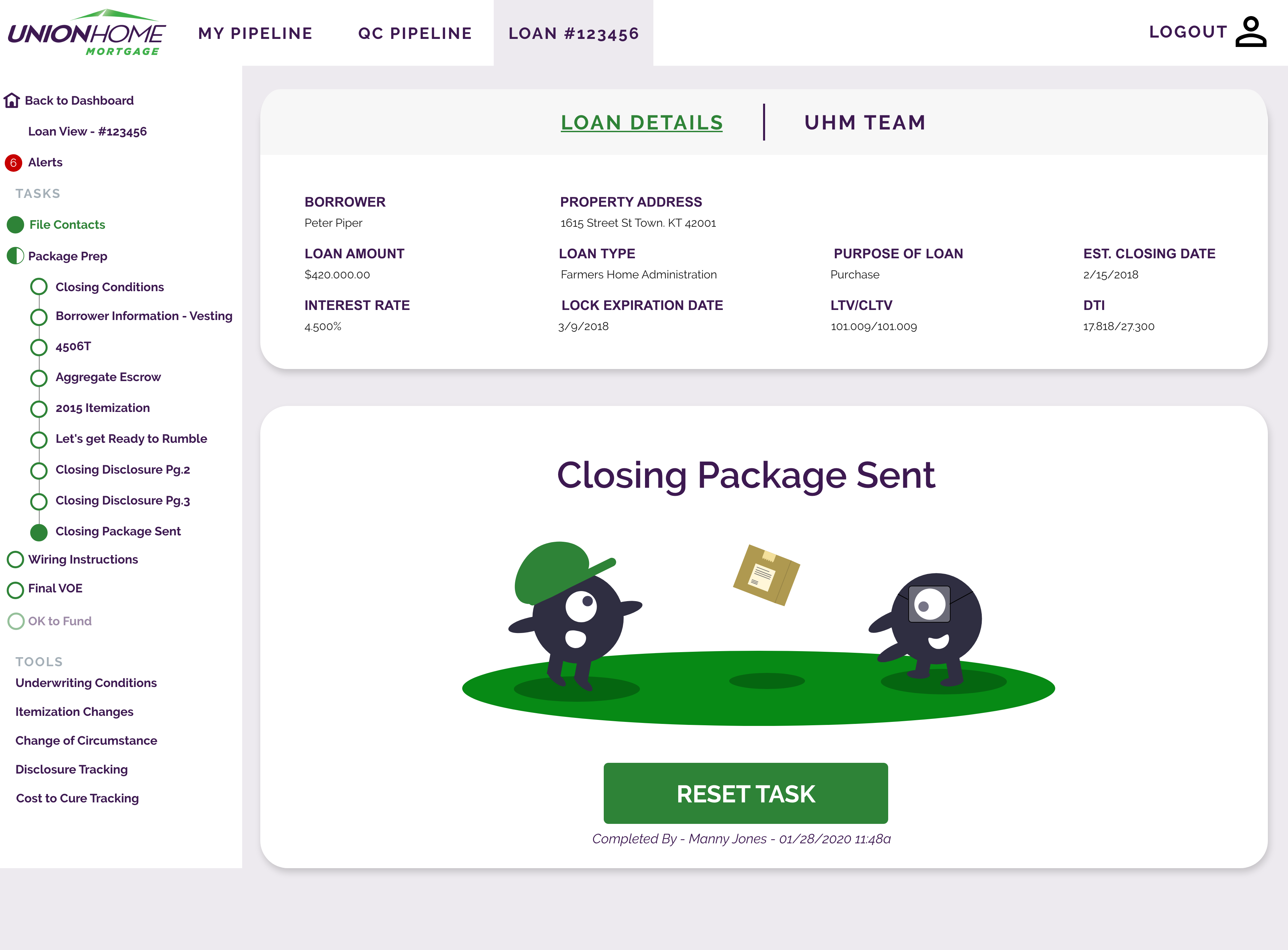 An application screenshot of what most closely resemble s a cartoon version of a lending application, with bright colors, inconsistent typography, and a lack of clear hierarchy.