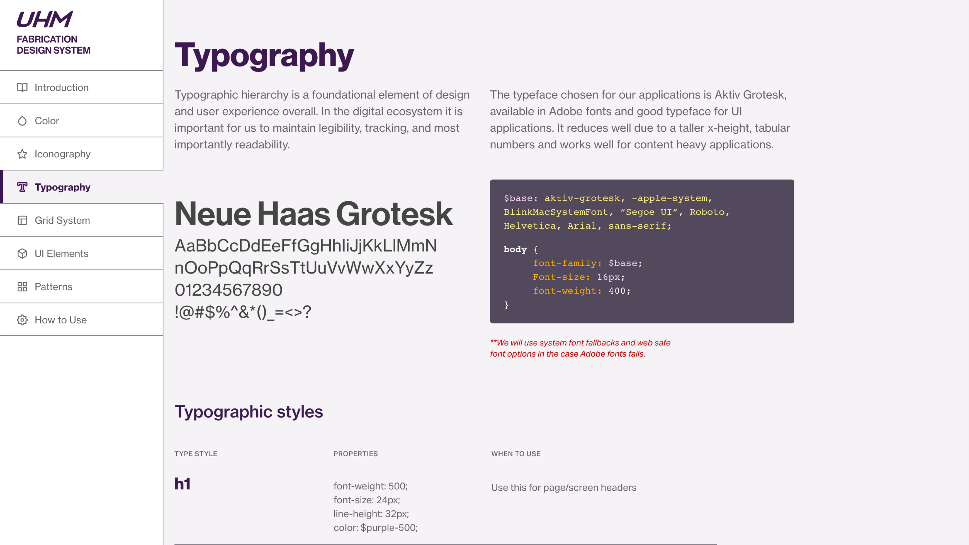 Color System Scales and Values for multiple levels